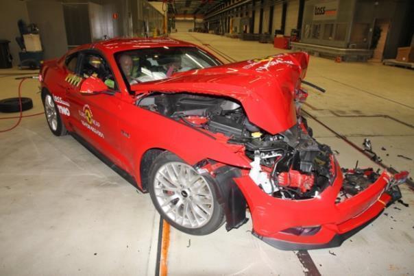 Ford Mustang im Euro-NCAP-Crashtest.  Foto: Auto-Medienportal.Net/Euro NCAP